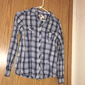 Plaid long sleeve shirt